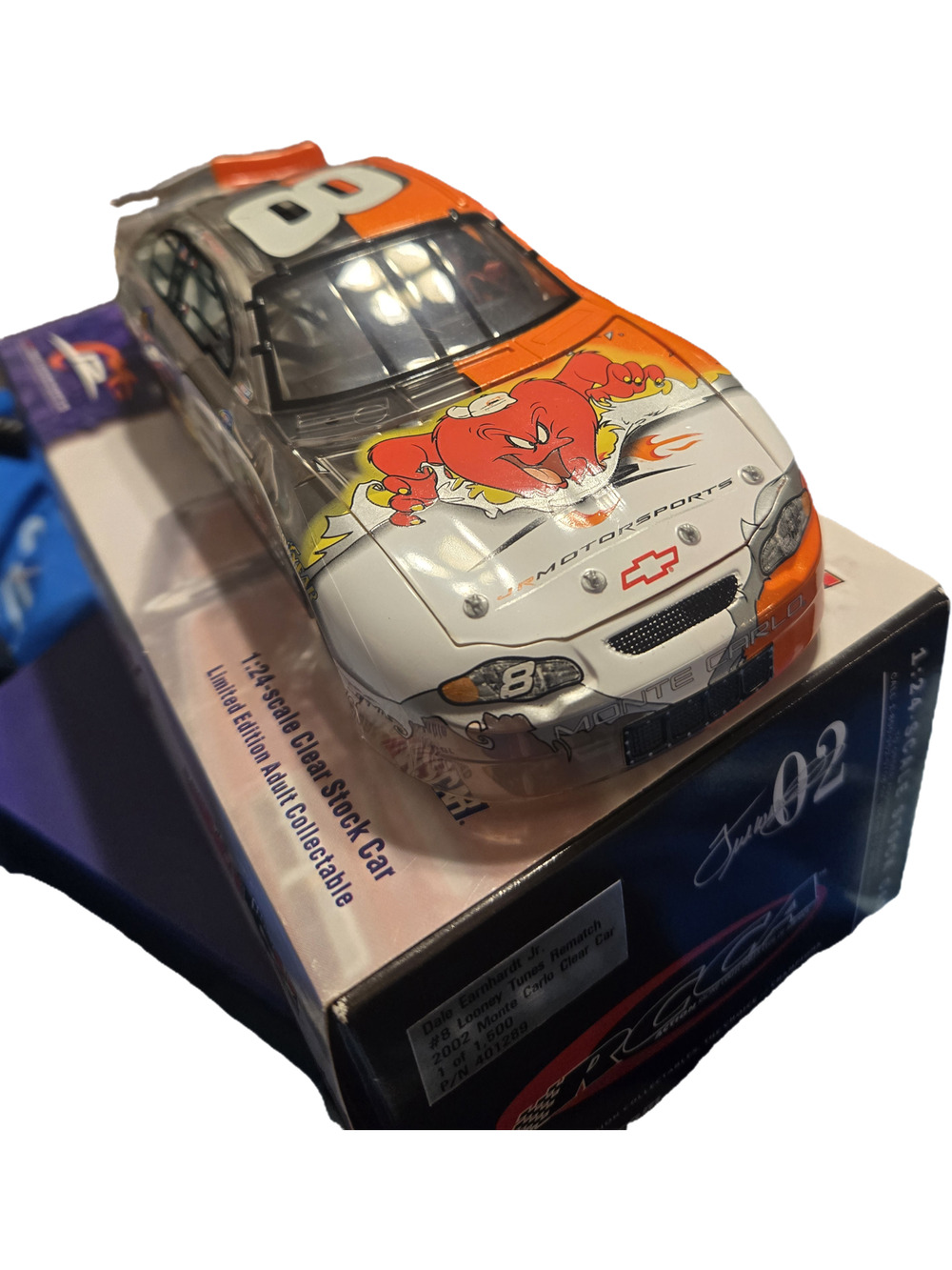 Dale Earnhardt Jr 8 Looney Tunes Rematch 2002 Monte Carlo 1:24 Clear Car RCCA